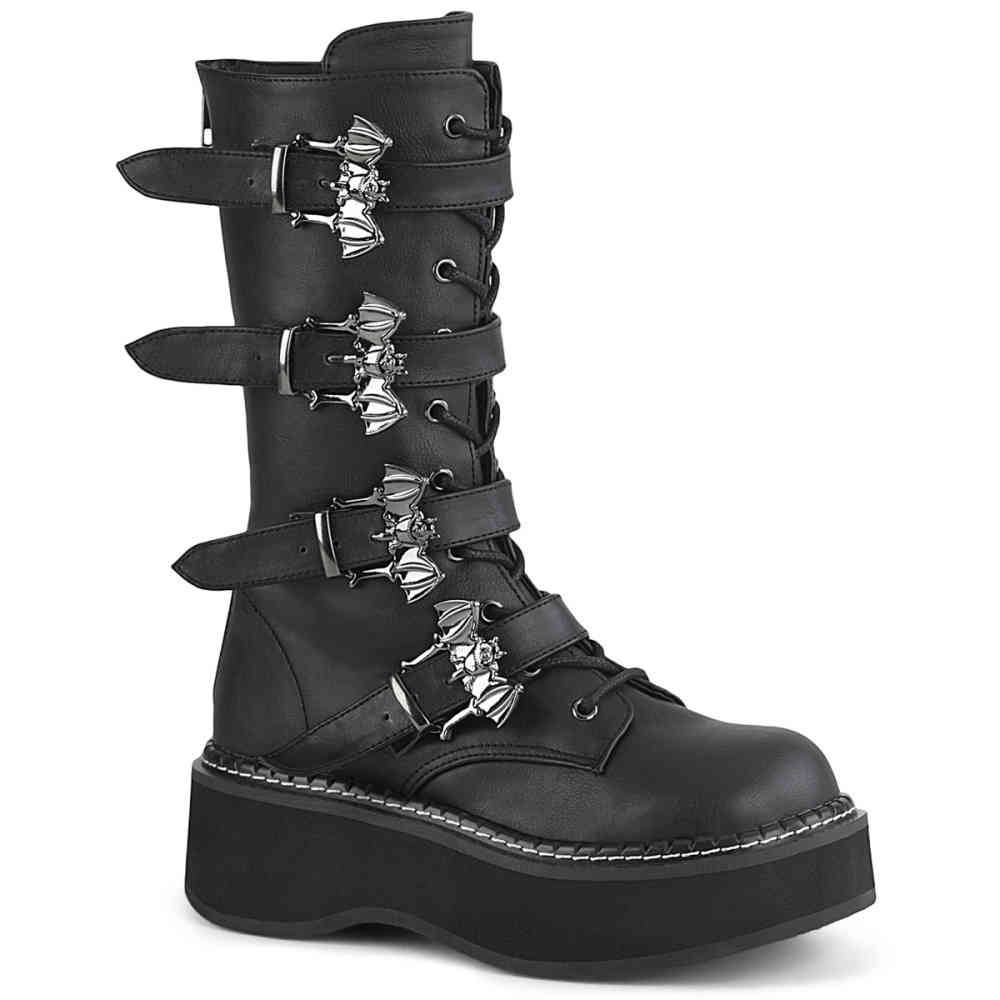 DemoniaCult - EMILY322 Kniehohe Stiefel - Schläger - Schwarz Product image